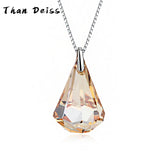 S925 Sterling Silver Love Than Tears Crystal Pendant Necklace