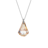 S925 Sterling Silver Love Than Tears Crystal Pendant Necklace