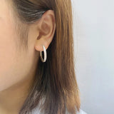 S925 Silver Personality Earrings Vintage Set Diamond