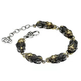 S925 Vintage Money Women's Silver Chain - Men's National Style Bracelet