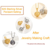 S925 Vintage Pearl Cage Pendant for 10-12mm Pearl or Gemstone