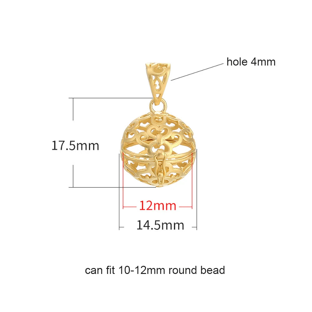 S925 Vintage Pearl Cage Pendant for 10-12mm Pearl or Gemstone