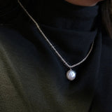 S925 Vintage Baroque Pearl Necklace Mother's Gift