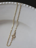S925 Silver Water Ripple Bracelet Thin Plain Bracelet