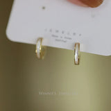 S925 Sterling Silver Butterflies Fritillaria Ear Buckles