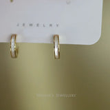 S925 Sterling Silver Butterflies Fritillaria Ear Buckles