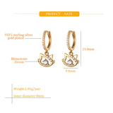 S925 Sterling Silver Earrings Set for Women Girls