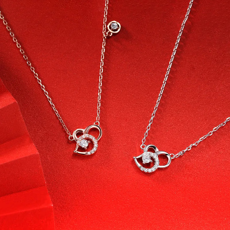 S925 Sterling Silver Mouse Pendant Necklace for Women