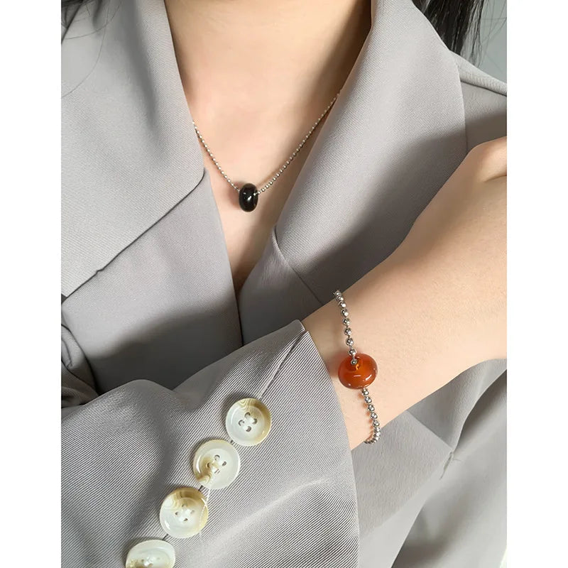S925 Silver Women's Geometric Ball Bracelet Gift