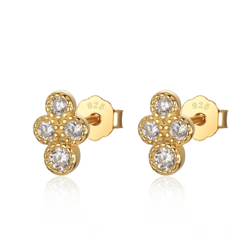 S925 Zircon Ear Cuff Clip Earrings for Women Girls