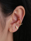 S925 Zircon Ear Cuff Clip Earrings for Women Girls