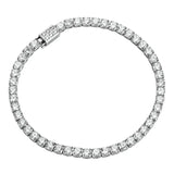Sterling Silver Zircon Girlfriend Bracelet, Full Diamond Chain Jewelry