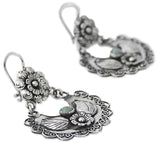 925 Sterling Silver Garnet Gemstone Drop Earring for Women