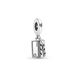 S925 Silver flower love Pendant DIY beads Fit Pan Charm Bracelet