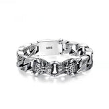 S925 Sterling Silver Horsehair Woven Bracelet Leopard Silver Chain