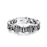 S925 Sterling Silver Horsehair Woven Bracelet Leopard Silver Chain