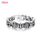 S925 Sterling Silver Horsehair Woven Bracelet Leopard Silver Chain