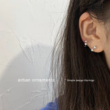 S925 Silver Zircon Earrings for Women