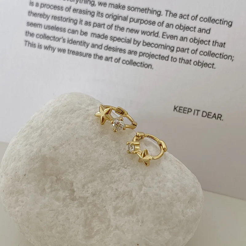 S925 Silver Zircon Earrings for Women