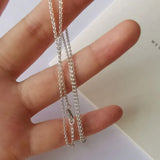 S925 Sterling Silver Necklace for Women, Elegant and Dainty Chain Jewelry