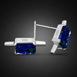 S925 Sterling Silver Men's Ear Studs with Diamond & Star Ear Pendant