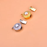 S925 Sterling Silver freshwater pearl insert connection buckle DIY accessories