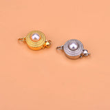 S925 Sterling Silver freshwater pearl insert connection buckle DIY accessories