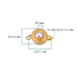 S925 Sterling Silver freshwater pearl insert connection buckle DIY accessories