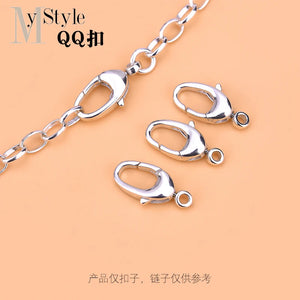 S925 Sterling Silver spring lobster buckle Necklace Bracelet connecting