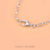 S925 Sterling Silver spring lobster buckle Necklace Bracelet connecting