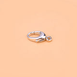 S925 Sterling Silver spring lobster buckle Necklace Bracelet connecting