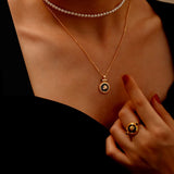 S925 Sterling Sliver Flower Necklace for Women Elegant Rose Shape