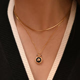 S925 Sterling Sliver Flower Necklace for Women Elegant Rose Shape
