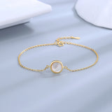 S925 Sterling Silver Bracelet Shell Pearl Jewelry Accessories Bangles