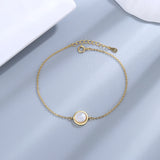S925 Sterling Silver Bracelet Shell Pearl Jewelry Accessories Bangles