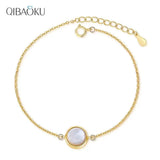 S925 Sterling Silver Bracelet Shell Pearl Jewelry Accessories Bangles
