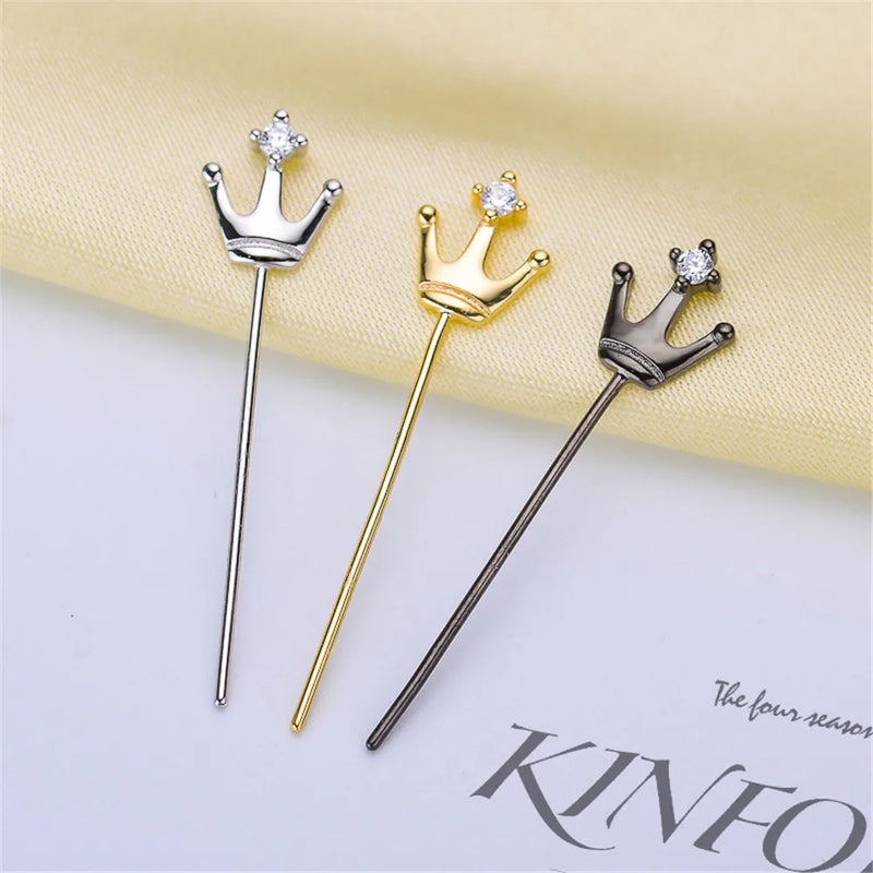 S925 Sterling Silver Baroque Crown Scepter Toapiao