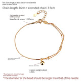S925 Cross Pearl Chain Nail Thread Bracelet DIY Jewelry Accessories