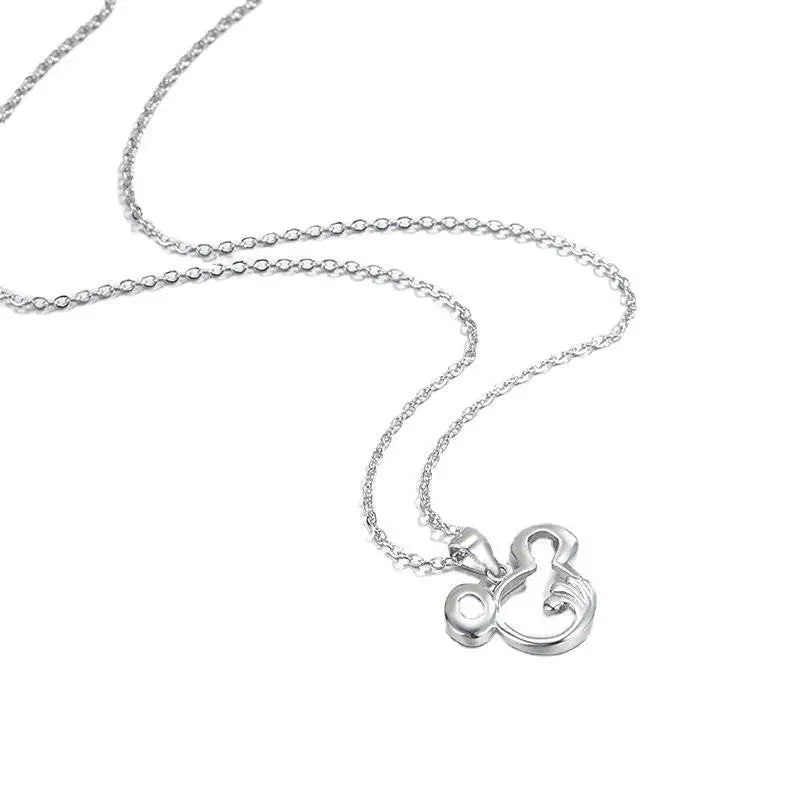 S925 Sterling Silver Lady Necklace Small Animal European American Holiday