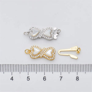 S925 Sterling Silver Pearl Necklace Ending Buckle DIY First Accessories