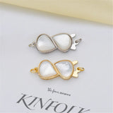 S925 Sterling Silver Pearl Necklace Buckle Flower Shaped DIY