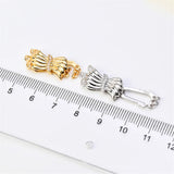 S925 Sterling Silver Pearl Necklace Ending Buckle Flower Shaped DIY Accessories