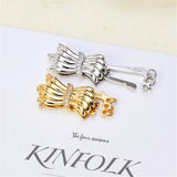 S925 Sterling Silver Pearl Necklace Ending Buckle Flower Shaped DIY Accessories
