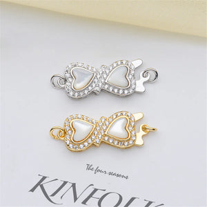 S925 Sterling Silver Pearl Necklace Ending Buckle DIY First Accessories