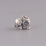 S925 Sterling Silver Elephant Pendant Men Women Thai Silver Gift
