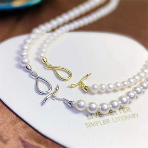 S925 Sterling Silver Fans OT Buckle DIY Chain Bracelet Necklace Accessory
