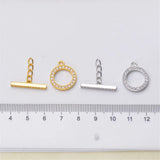 S925 Sterling Silver Fan OT Buckle for DIY Chain Bracelet Necklace