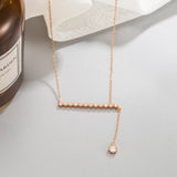 Sterling Silver Fringe Pendant Necklace Europe and US