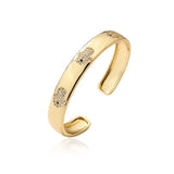 S925 Zircon Palm Bracelet - 18 Drops - Female