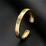 S925 Zircon Palm Bracelet - 18 Drops - Female